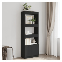 vidaXL Skříň highboard černá 63 x 33 x 180 cm kompozitní dřevo