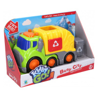 Wiky Vehicles Kiddy Auto popelářské s efekty 19,5 cm popelnice