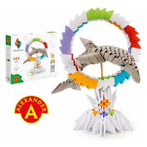 Alexander origami 3d delfín