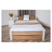 Elvisia Manželská postel LEA s roštem | 160 x 200 cm Barva: Šedá
