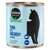 Výhodné balení Cosma Nature 12 x 280 g - Tuňák s celými ančovičkami