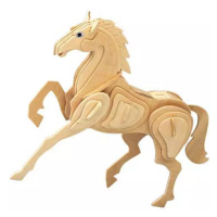Woodcraft Dřevěné 3D puzzle kůň