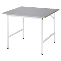 RAU Pracovní stůl, výškově přestavitelný, 800 - 850 mm, deska z ušlechtilé oceli, š x h 1000 x 1