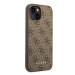 Guess GUHCP14MG4GFBR hard silikonové pouzdro iPhone 14 PLUS 6.7" brown 4G Metal Gold Logo