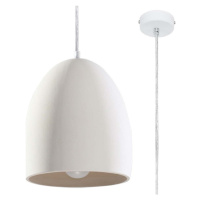 Bílé závěsné svítidlo s keramickým stínidlem ø 30 cm Fonsie – Nice Lamps