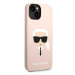 Karl Lagerfeld KLHCP14MSLKHLP hard silikonové pouzdro iPhone 14 PLUS 6.7" light pink Silicone Ka