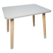 Manibox Dřevěný dětský stoleček + jméno ZDARMA Zvolte barvu: Bílá, Zvolte rozměr: 60x60 cm