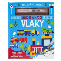 Malování vodou Vlaky