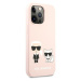 Karl Lagerfeld KLHCP13LSSKCI hard silikonové pouzdro iPhone 13 / 13 Pro 6.1" light pink Silicone