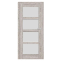 Interiérové dveře Juka 4 - Dub šedý Greko, 80/197 cm, P