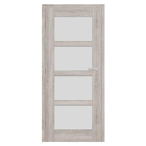 Interiérové dveře Juka 4 - Dub šedý Greko, 80/197 cm, P ERKADO