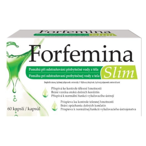 Naturprodukt Forfemina Slim na odvodnění těla a při hubnutí 60 cps.