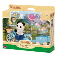 Sylvanian families 5652 panda a cyklo-bruslařský set