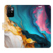 iSaprio Flip pouzdro Colourful Marble pro Xiaomi Redmi 10