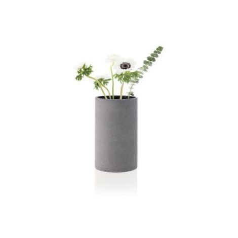Tmavě šedá váza COLUNA S, výška 20 cm FOR LIVING
