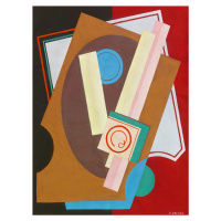 Ilustrace Black & Red (Abstract Still Life) - Georges Valmier, (30 x 40 cm)