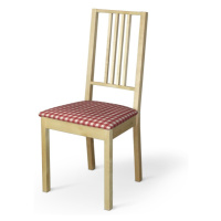 Dekoria Potah na sedák židle Börje, červeno - bílá střední kostka, potah sedák židle Börje, Quad