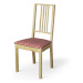 Dekoria Potah na sedák židle Börje, červeno - bílá střední kostka, potah sedák židle Börje, Quad