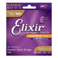 Elixir 11182 NANOWEB Acoustic 80/20 Bronze .013-.053