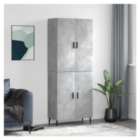 vidaXL Skříň highboard betonově šedá 69,5x34x180 cm kompozitní dřevo