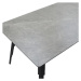 Jídelní stůl Leros 140x75x80 cm (šedá, černá)