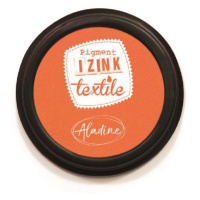 Textilní razítkovací polštářek Aladine IZINK - oranžový
