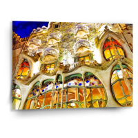 Sablio Obraz Barcelona Gaudi Casa Batllo 1 - 90x60 cm