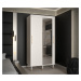 Šatní skříň Abi Calipso T2 Barva korpusu: Bílá, Rozměry: 100 cm, Dveře: Bílá + zrcadlo