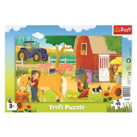 Puzzle Na farmě 15 dílků