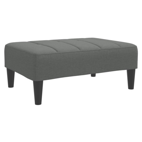 vidaXL Podnožka tmavě šedá 77 x 55 x 31 cm textil