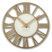 Jednoduché nástěnné hodiny v dřevěném designu
