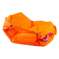 BEANBAG Sedací pytel 189x140 comfort s popruhy fluo orange