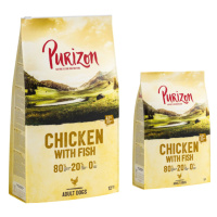 Purizon Single Meat / Bez obilovin - 12 + 2 kg zdarma - 80:20:0 kuřecí s rybou - bez obilovin