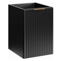 Comad Závěsná koupelnová skříňka s košem na prádlo Casad 40 cm černá