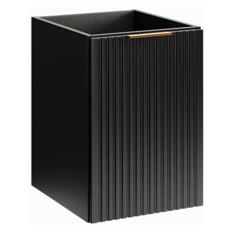 Comad Závěsná koupelnová skříňka s košem na prádlo Casad 40 cm černá