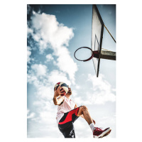 Umělecká fotografie basketball player jumping to score, franckreporter, (26.7 x 40 cm)