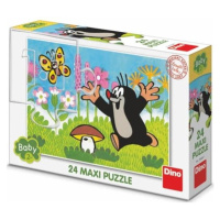 Puzzle Krteček a houba 24 dílků maxi