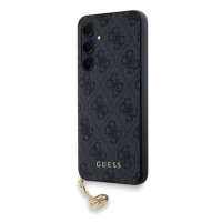 Guess 4G Charms Zadní Kryt pro Samsung Galaxy A35 5G Grey