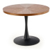 Jídelní stůl Java 100x75x100 cm (ořech, černá)