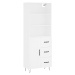 vidaXL Skříň highboard bílá 69,5 x 34 x 180 cm kompozitní dřevo