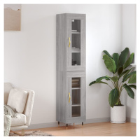 vidaXL Skříň highboard šedá sonoma 34,5 x 34 x 180 cm kompozitní dřevo