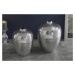 LuxD Designová sada 2 váz Khalil II stříbrná