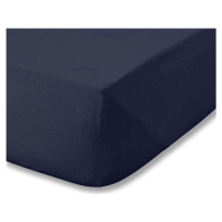 Tmavě modré bavlněné prostěradlo 90x190 cm – Catherine Lansfield