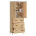 vidaXL Skříň highboard dub sonoma 69,5 x 34 x 180 cm kompozitní dřevo