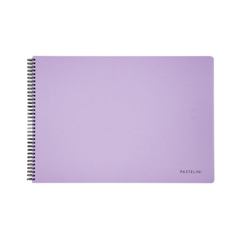 Skicák A4, 40 listů, 190 g/m2 - PASTELINI fialová OXYBAG