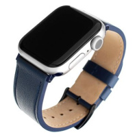 FIXED Leather Strap pro Apple Watch 42/44/45/Ultra 49mm modrý