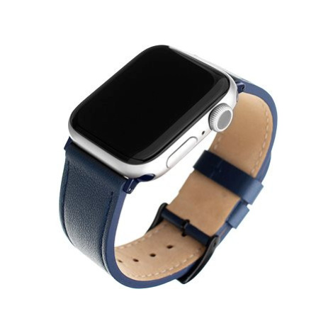 FIXED Leather Strap pro Apple Watch 42/44/45/Ultra 49mm modrý