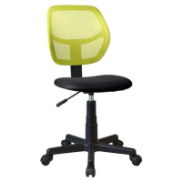 Tempo Kondela Otočná židle MESH - zelená / černá + kupón KONDELA10 na okamžitou slevu 3% (kupón 