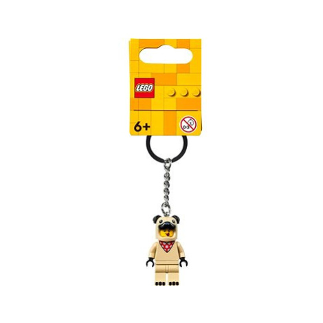 LEGO® Minifigurky 854158 Přívěsek na klíče – Chlapík v kostýmu buldočka