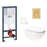 Závěsný wc set do lehkých stěn / předstěnová montáž Swiss Aqua Technologies Infinitio SIKOGRSIN1